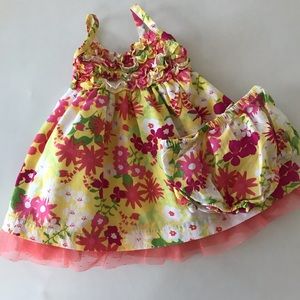 Baby Girl 3-6 Months Floral Sun Dress Set